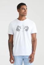 Camiseta Docthos Slim Manga Curta Estampa Coroa Itália