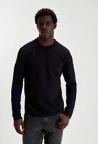 Camiseta docthos slim manga longa texturizada Camiseta docthos slim manga longa texturizada