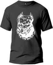 Camiseta Dog Pit Adulto Camisa Manga Curta Premium 100% Algodão Fresquinha