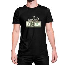 Camiseta Dólar Astronauta Avião Dinheiro Money Papel Capacete