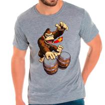 Camiseta donkey kong jogos games camisa masculina lançamento 01