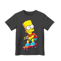 Camiseta dos Simpsons Infantil Bart Camiseta Infantil