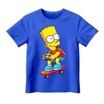 Camiseta dos Simpsons Infantil Bart Camiseta Infantil Camiseta dos Simpsons Infantil Bart Camiseta Infantil