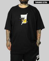 Camiseta DR7 Street Copo BR (Tamanho Extra) - Preto