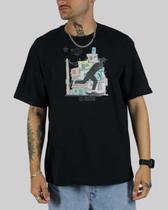 Camiseta DR7 Street Favela - Preto