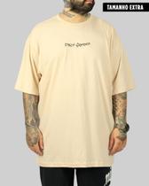 Camiseta DR7 Street Filtrando A Vida (Tamanho Extra) - Bege