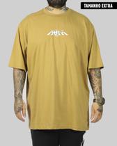 Camiseta DR7 Street Na Faixa (Tamanho Extra) - Caqui