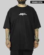 Camiseta DR7 Street Na Faixa (Tamanho Extra) - Preto