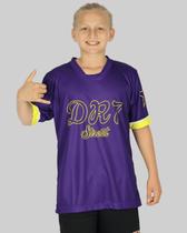 Camiseta DR7 Street Sports Juvenil - Roxo/Amarelo Camiseta DR7 Street Sports Juvenil - Roxo/Amarelo