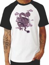 camiseta dragão roxo