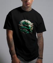 Camiseta Dragão Verde Unissex Várias Cores 100% Algodão
