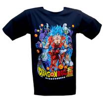 Camiseta Dragon Ball Super Double Estampada 100% Algodão Camiseta Dragon Ball Super Double Estampada 100% Algodão