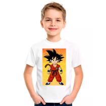 Camiseta Dragon Ball Z Goku Branca Infantil03