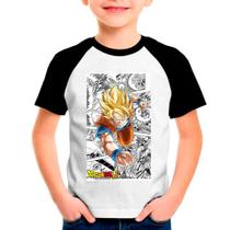 Camiseta Dragon Ball Z Goku Branca Infantil07