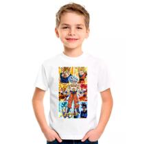 Camiseta Dragon Ball Z Goku Branca Infantil08