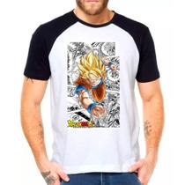 Camiseta Dragon Ball Z Goku Branca Masculina07
