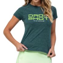 Camiseta Drop Shot Baby Look Enjoy 3.0 Turquesa