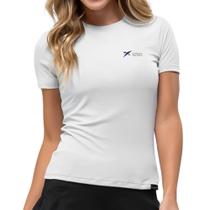Camiseta Drop Shot Baby Look Logo Branco