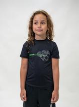Camiseta Dry Cool Infantil Vector Manga Curta Preta Camiseta Dry Cool Infantil Vector Manga Curta Preta