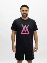 Camiseta Dry Cool UP Preta com Rosa