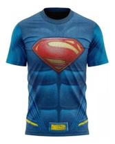 Camiseta Dry Fit Adulto Super Homem Confort