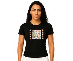 camiseta dry fit baby look bob desenho