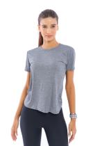 Camiseta Dry Fit Baby Look Feminina Poliamida Mescla.