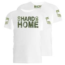 Camiseta Dry Fit - Bodyshopping (militar Go Hard - Branco - Gg)