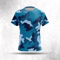 Camiseta Dry Fit Camuflada V16 Sport Academia Treino Caminhada