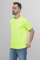 Camiseta Dry Fit Conforto Tecnologia Proteção UV 50 Verde Neon