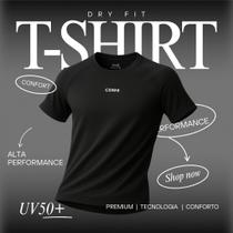 Camiseta Dry Fit Cosni Masculina Toque gelado Tecido Tecnológico Premium Academia Corrida Camiseta Dry Fit Cosni Masculina Toque gelado Tecido Tecnológico Premium Academia Corrida