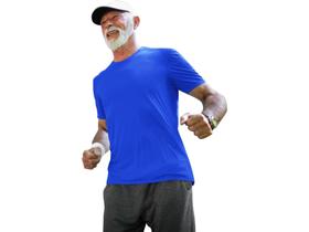 Camiseta Dry Fit de Academia Azul Royal