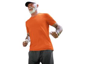 Camiseta Dry Fit de Academia Laranja Fluor