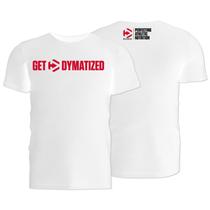 Camiseta dry fit - dymatize (tradicional - branco exg)