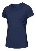 Camiseta Dry Fit Feminina Athletix Premium Azul Marinho