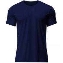 Camiseta Dry Fit Leve Masculina Microfuros Anti SuorEsportiva - Marinho