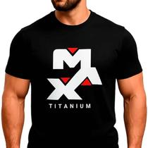 Camiseta Dry-Fit Max - Tamanho P Preta - Max Titanium Camiseta Dry-Fit Max - Tamanho P Preta - Max Titanium