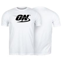 Camiseta dry fit - optimum nutrition (tradicional - branco g)