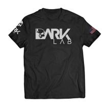 Camiseta Dry-fit Preta Caveira Dark Lab