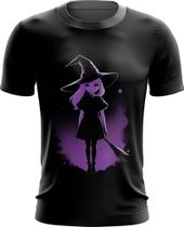 Camiseta Dryfit Bruxa Halloween Púrpura Festa 13 - Kasubeck Store