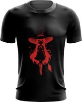 Camiseta Dryfit Bruxa Halloween Vermelha 10