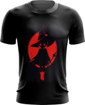 Camiseta Dryfit Bruxa Halloween Vermelha 3