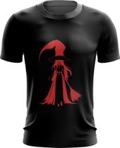 Camiseta Dryfit Bruxa Halloween Vermelha 4