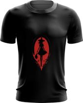 Camiseta Dryfit Bruxa Halloween Vermelha 7
