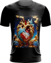 Camiseta Dryfit Coração de Ouro Líquido Gold Heart 3