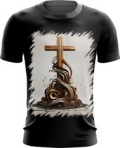 Camiseta Dryfit da Cruz de Jesus Igreja Fé 10