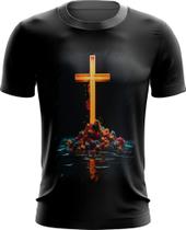 Camiseta Dryfit da Cruz de Jesus Igreja Fé 13