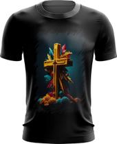 Camiseta Dryfit da Cruz de Jesus Igreja Fé 17