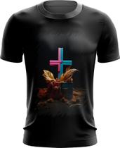 Camiseta Dryfit da Cruz de Jesus Igreja Fé 18