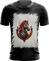 Camiseta Dryfit de Cavalo Flamejante Fire Horse 6